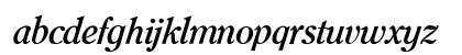 Clearface ITC BQ Bold Italic Lowercase Preview
