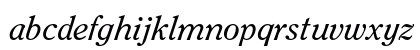 ITC Clearface Regular Italic Preview