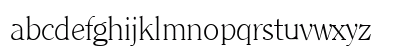 ClearlyRomanLight Regular Lowercase Preview