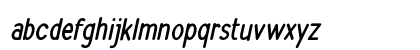 Clearwater Condensed Bold Italic Lowercase Preview