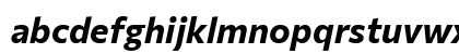 Commissioner Bold Italic Lowercase Preview