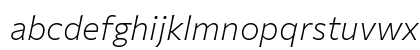 Commissioner Flair ExtraLight Italic Preview