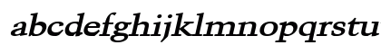 Congo Wide Bold Italic Lowercase Preview