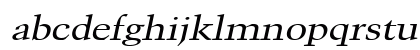 Congo Wide Italic Lowercase Preview
