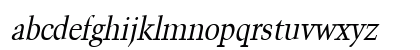 Congo-Condensed Italic Lowercase Preview