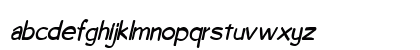 Copybook-Condensed Bold Italic Lowercase Preview