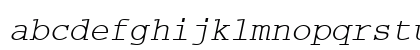 CourierCyr Italic Lowercase Preview