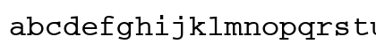 CourierM Bold Lowercase Preview