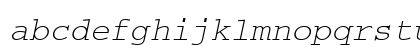 CourierM Italic Lowercase Preview