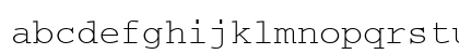 CourierM Regular Lowercase Preview