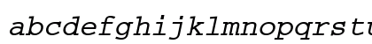 CourierMEE Bold Italic Preview