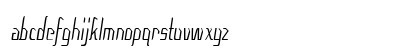 Crook Condensed Italic Lowercase Preview