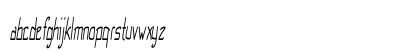 Cruddy Extra-condensed Italic Lowercase Preview