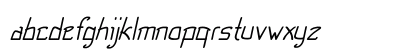Cruddy Italic Lowercase Preview