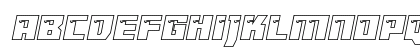 Dangerbot Expanded Outline Lowercase Preview
