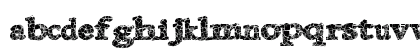 DanishCrack Regular Lowercase Preview