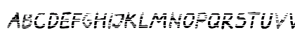 Darbog gradient Bold Italic Lowercase Preview