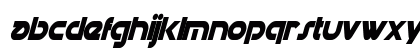 Datacron Condensed Bold Italic Lowercase Preview