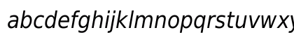 DejaVu LGC Sans Condensed Oblique Preview