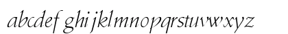 DeutchLightSSK Italic Lowercase Preview