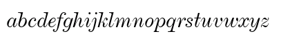 DeVinne BT Italic Lowercase Preview