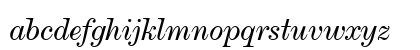 DeVinne Txt BT Italic Lowercase Preview