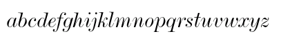De Vinne Italic Lowercase Preview