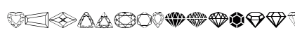 Diamonds Regular Lowercase Preview