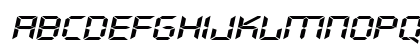 DigifaceWide kursiv Lowercase Preview