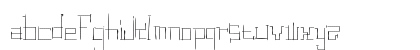 Digital ruins Regular Lowercase Preview
