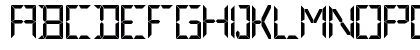 Digital Regular Lowercase Preview