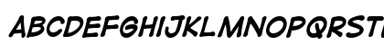 DigitalStrip BB Bold Italic Lowercase Preview