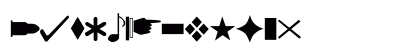 Dingbatty2 Regular Lowercase Preview
