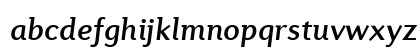 Diverda Serif Com Medium Italic Lowercase Preview