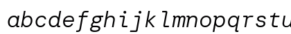 DM Mono Light Italic Lowercase Preview
