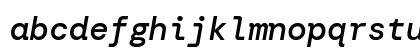DM Mono Medium Italic Lowercase Preview