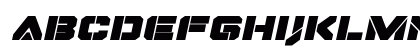 Domino Jack Expanded Italic Expanded Italic Lowercase Preview
