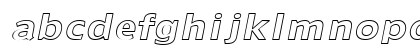 DoricOutline Oblique Lowercase Preview