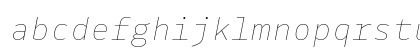Drive Mono Hairline Italic Preview