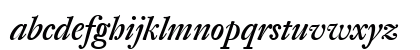 DTL Fleischmann Medium Italic Lowercase Preview