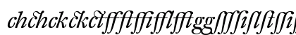DTL Fleischmann Italic Lowercase Preview