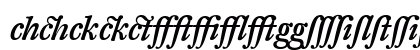 DTL Fleischmann Medium Italic Lowercase Preview