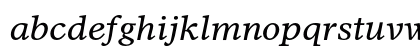 Dutch 811 Italic Lowercase Preview