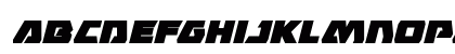 Eagle Strike Italic Lowercase Preview