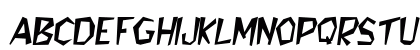 Edgy Oblique Lowercase Preview