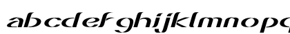 Eesil Extra-expanded Italic Lowercase Preview