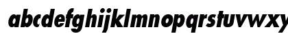 EfromCondBlack Oblique Lowercase Preview