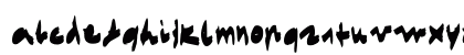 EgidoValMarkerFont Regular Lowercase Preview