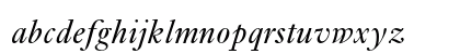Ehrhardt MT Std Italic Lowercase Preview