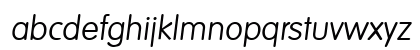 Elementary SF Italic Lowercase Preview